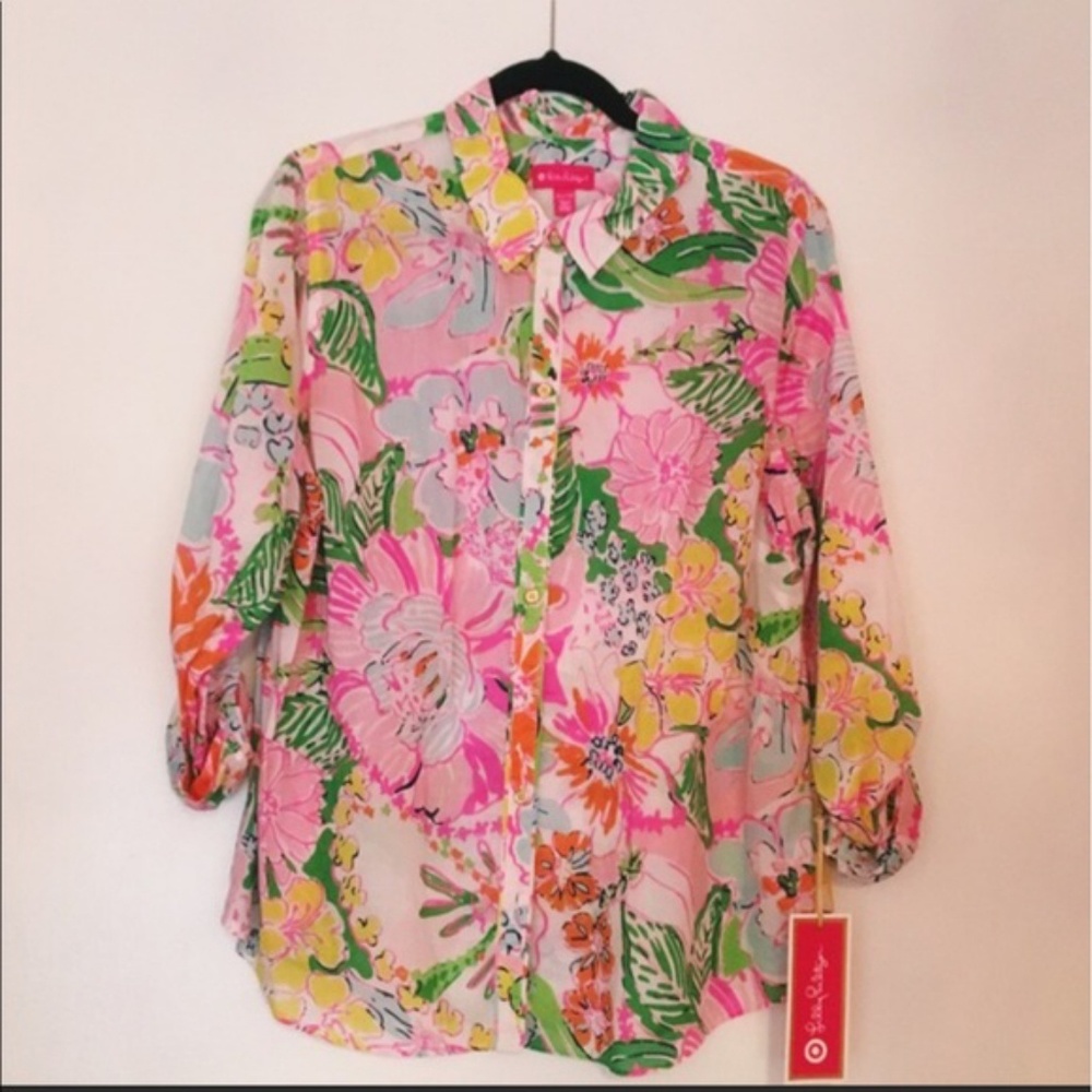 Lilly Pulitzer for Target button up shirt